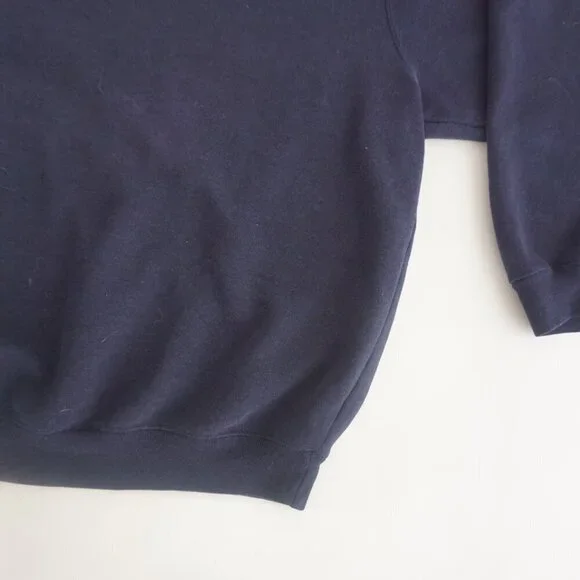 Vintage Cherokee Navy Cotton Blend Boxy Fit Crewneck Sweater XL - Picture 5 of 9